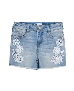 MSRP $34 Epic Threads Little Girls Lace Denim Shorts Light Blue Size 6 - Picture 1 of 1