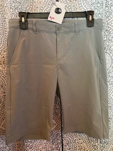 Adidas Youth Golf Shorts L Gray Lightweight Performance Wear - Picture 1 of 4