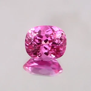3.10 CT - AAA Natural Flawless Ceylon Pink Sapphire Cushion Loose Gemstone Cut - Picture 1 of 4