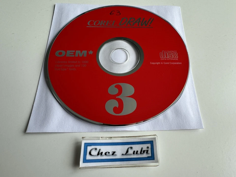 CorelDraw / Corel Draw 3 - OEM Limited - PC - CD Seul - Image 1 of 1
