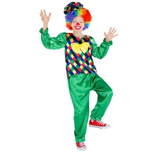 Boys’ Freddy the Clown Costume Halloween Fancy Dress Outfit Carnivall Circus - Picture 1 of 13