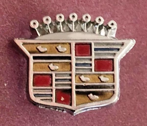 Vintage CADILLAC EMBLEM: Part Number 4408909; Crest Ornament; 11/16" In Height - Picture 1 of 2