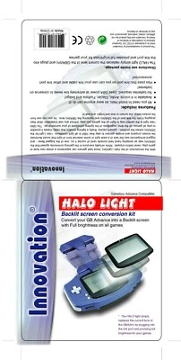 Halo Back Light Afterburner Indigo Purple Gameboy GBA Lightboy Mod Kit worm   - Image 1 of 2