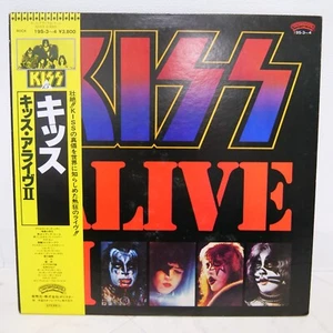 KISS / ALAIVE II JAPAN ISSUE DOUBLE LP W/OBI, INSERT*2 - Picture 1 of 12