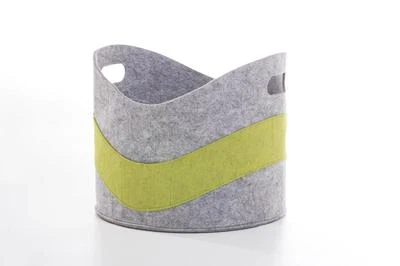 Designer Filzkorb Spielzeugkiste korb Aufbewahrung Brennholz Holzkorb Filz Edel  - Bild 1 von 4