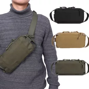 Herren Taktische Fanny Pack Gürtel Taillentasche Umhängetasche Brust Schlinge Schultertasche - Bild 1 von 17