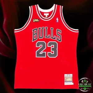 *NBA MICHAEL JORDAN CHICAGO BULLS 1997-98 NBA FIRMADO AUTOGRAFIADO FINAL NBA AUTÉNTICO - Imagen 1 de 6
