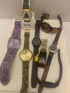 Mixed Lot of 6 Estate watches & 2 Fitbits untested misc brands Lot - Picture 1 of 21