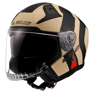 LS2 Infinity II Special Open Face Motorcycle Helmet w/SunShield Matte Sand MD - Picture 1 of 1