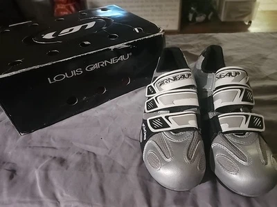 Zapatos de ciclismo de carretera Louis Garneau Ergo Air talla 40 plateados Foto 1 de 4