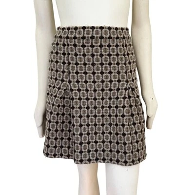 Vintage JUICY COUTURE Wool Blend Silk Lined Mod Geo Girly Skirt Y2K  WOMEN'S 8 - Image 1 of 4