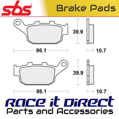 Pastillas de freno para HONDA CB 400 F CB-1 1989-1990 trasero calle SBS Foto 1 de 4