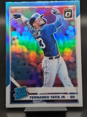 Donruss Optic Fernando Tatis Jr 2019 clasificación Rookie (RC) azul y blanco Prizm No.84 Foto 1 de 2
