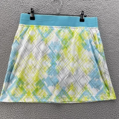 Callaway Skort Women Medium Blue Yellow Shorts Skirt Performance Tennis Golf - Image 1 of 4