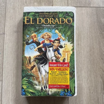 The Road to El Dorado - New Sealed! VHS 2000 DreamWorks Video Tape VTG Clamshell - Image 1 of 4