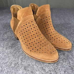 Botines de gamuza de cuero Earth Origins Kerry para mujer talla 8,5 coñac - Imagen 1 de 9