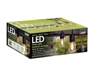Feit Electric 48' LED Filament String Light Set NEW - Picture 1 of 3