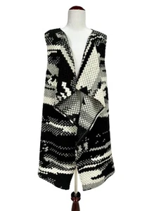 Anthropologie Guest Editor Open Front Vest Size L Multicolor Duster Cardigan New - Picture 1 of 9