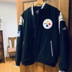Herren große Reebok Team Bekleidung auf dem Feld NFL Pittsburgh Steelers Jacke - Bild 1 von 9