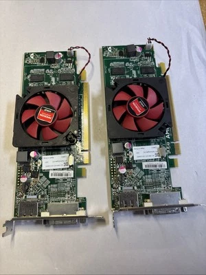Lot 2 AMD Radeon HD 7470 Dell 0WH74 1GB GDDR3 PCIe Video Graphics Card @MB223 - Image 1 of 3