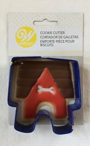 NEW Wilton Dog House Doghouse Cookie Cutter - Blue Metal - Puppy - Picture 1 of 2