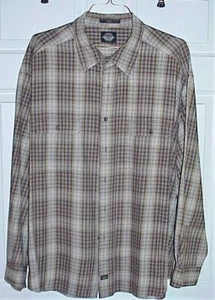 CAMISA DE FRANELA DE ALGODÓN MARCA DOCKERS, L/S TALLA XXL 2XL USADA/LAVADA - Imagen 1 de 2