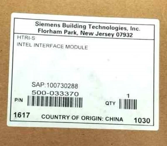 SIEMENS HTRI-S INTELLIGENT SINGLE INPUT MONITOR MODULE USA STOCK