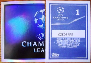 2015-16 Topps UEFA Champions League Soccer UNSTUCK sticker 1- YOU PICK STICKER
