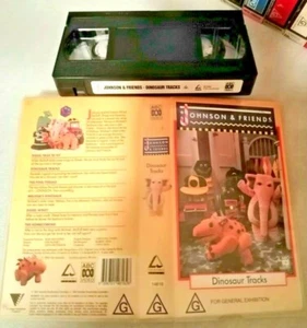 JOHNSON & FRIENDS: DINOSAUR TRACKS (6 Stories) - RARE 1994 ABC Kids Video Issue! - Picture 1 of 2
