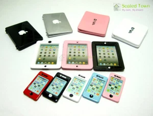 Dollhouse Miniature Mobile Phone Cellphone IPAD Laptop Tablet Computer PC Decor