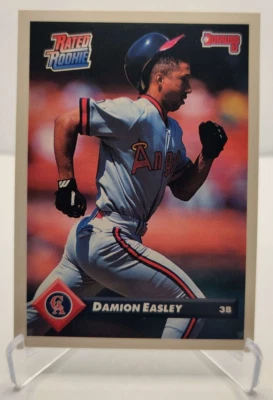 1993 Donruss #457 Damion Easley Anaheim Angels RC Rookie Baseball Card - Image 1 of 2