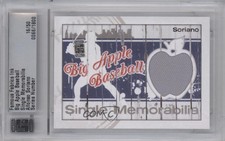 2014 Famous Fabrics Ink Big Apple Baseball /50 Alfonso Soriano