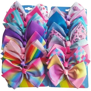 18PCS Hair Bows for Girls 5" Grosgrain Ribbon Bow Clips for Kids & Toddlers - Picture 1 of 7