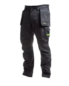 Apache Bancroft Para Hombre Calce Ajustado Elástico Funda Flexiva Rodillera Bolsillos Pantalones de Trabajo - Imagen 1 de 8