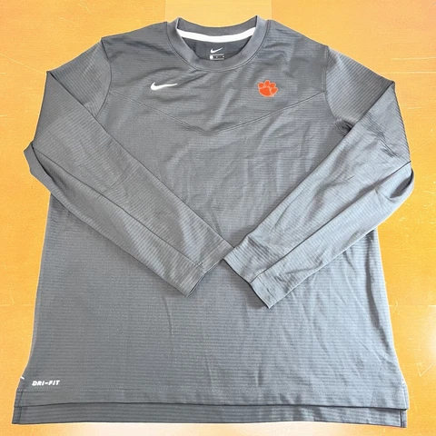 Clemson Tigers Sweatshirt Mens Large Gray Pullover Long Sleeve Team Cover