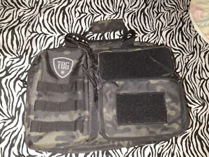 TBG baby bag tactical baby gear dad baby bag  black camo no shoulder strap EUC 