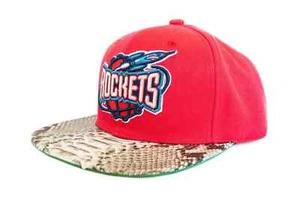 Mitchell & Ness Houston Rockets OG Logo Python Hat - Just Don Style Hat - Picture 1 of 2