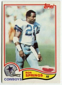 1982 Topps #325 Ron Springs Dallas Cowboys - Imagen 1 de 2