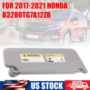NEW Left Sun Visor Shade Driver 83280-TG7-A12ZB For Honda Pilot 2017-2021 Gray - Picture 1 of 9