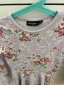 Rock Your Baby Kid Dress Size 7 Flower purple - Picture 1 of 2