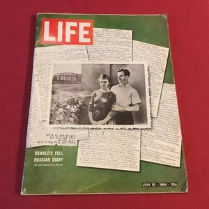 Life Magazine July 10, 1964 Lee Harvey Oswald's Full Russian Diary Published - Picture 1 of 11