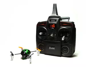 Walkera QR Green Ladybird V2 Quadcopter & DEVO F4 Transmitter FPV (Mode 1) QC500 - Picture 1 of 12