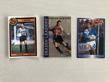 1995 FABIEN BARTHEZ Panini Card Lot FOOTBALL CARDS SUPER STARS