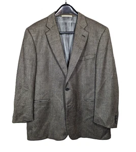 Burberry Sport Coat Herringbone Kensington Model 100% Wool Brown Mens Sz 46R USA - Picture 1 of 11