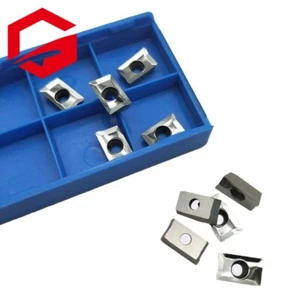 10pcs APKT1003PDFR-MA N01 CNC Carbide Milling Insert for Aluminum APKT1003 - Picture 1 of 10