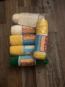 Lot of 6 Vintage Sayelle 100% DuPont Orlon Acrylic Knitting Worsted Weight - Picture 1 of 7