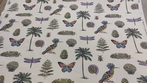 Cocos Designer Fabric By Arthur Sanderson And Son 2 Metres Long By 137cm Wide - Picture 1 of 6
