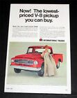 1967 OLD MAGAZINE PRINT AD, INTERNATIONAL HARVESTER, LOWEST PRICED V-8 TRUCK!