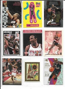 ENORME LOTE DIFERENTE DE 80 CARTAS CLYDE DREXLER BLAZERS COHETES - Imagen 1 de 1