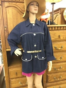 Vintage Sport Jacket Buttons Navy Blue RPM Korea 1960's Style - Picture 1 of 8